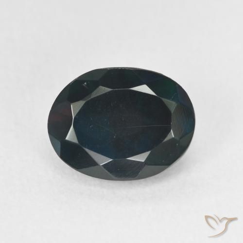 1.38ct Natural Multicolor Black Opal, Oval, Translucent