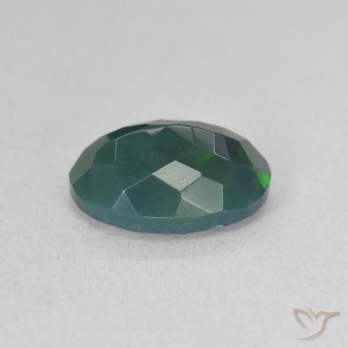 Black Opal Gemstone in 10 x 7 mm (calibrated) Size for Sale, Black Opal Stone in Multicolor Color