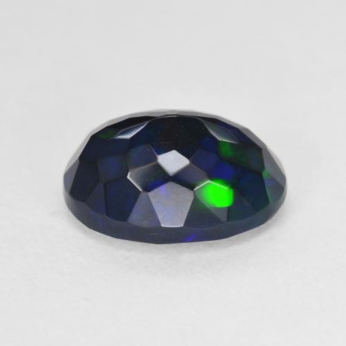 Black Opal Gemstone in 12.6 x 9.4 mm Size for Sale, Black Opal Stone in Multicolor Color