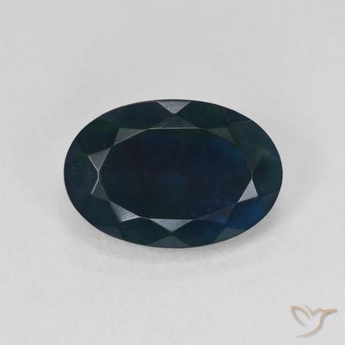 2.04ct Natural Multicolor Black Opal, Oval, Translucent