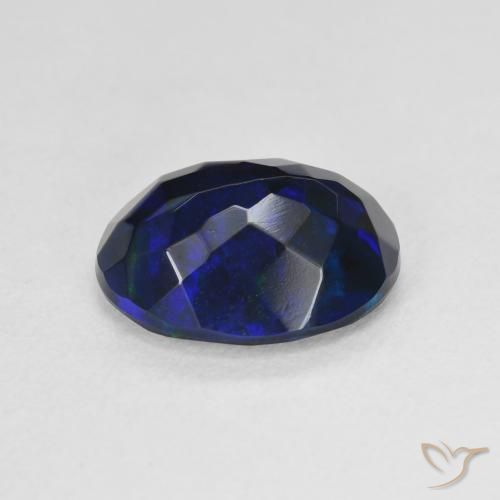 Black Opal Gemstone in 11.7 x 8.8 mm Size for Sale, Black Opal Stone in Multicolor Color
