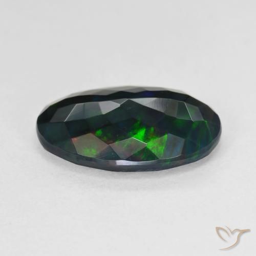 Black Opal Gemstone in 16.5 x 11.1 mm Size for Sale, Black Opal Stone in Multicolor Color