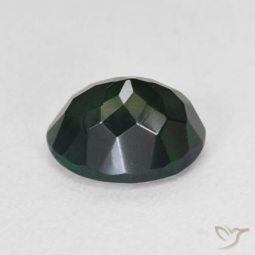 Black Opal Gemstone in 9 x 7 mm (calibrated) Size for Sale, Black Opal Stone in Multicolor Color