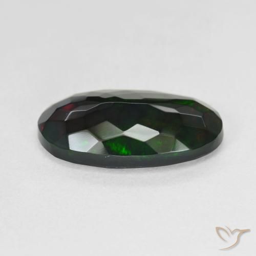 Black Opal Gemstone in 16.5 x 9.9 mm Size for Sale, Black Opal Stone in Multicolor Color