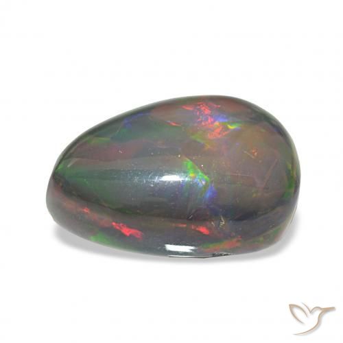 Black Opal Gemstone in 16.2 x 11.1 mm Size for Sale, Black Opal Stone in Multicolor Color