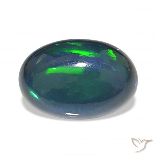 11.03ct Multicolor Black Opal, Oval, Opaque