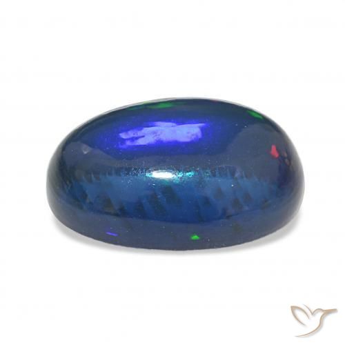 Black Opal Gemstone in 20.4 x 13.9 mm Size for Sale, Black Opal Stone in Multicolor Color