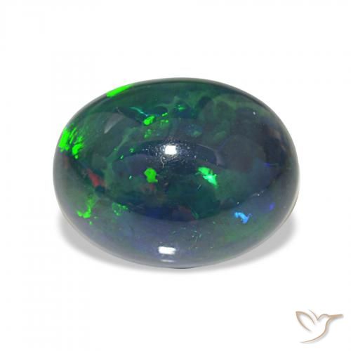 4.03ct Multicolor Black Opal, Oval, Opaque