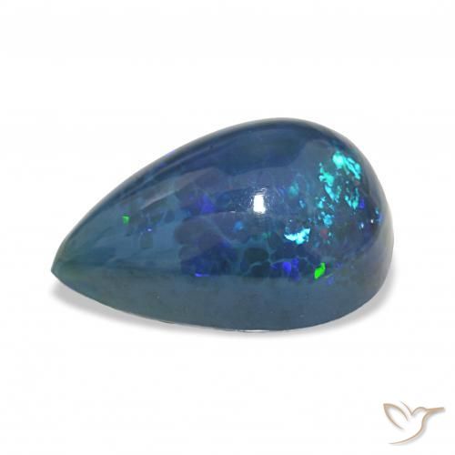 Black Opal Gemstone in 19.5 x 13.2 mm Size for Sale, Black Opal Stone in Multicolor Color