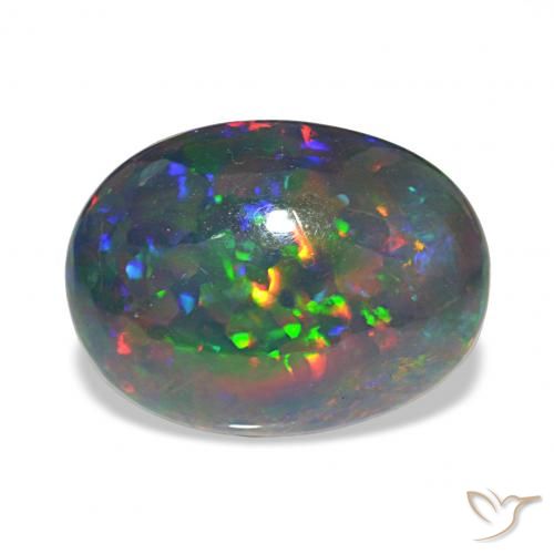 7.80ct Multicolor Black Opal, Oval, Opaque