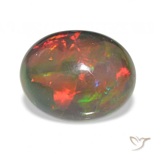2.90ct Multicolor Black Opal, Oval, Opaque