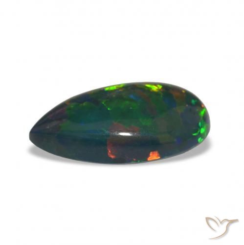Black Opal Gemstone in 21.6 x 11.8 mm Size for Sale, Black Opal Stone in Multicolor Color