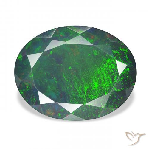 5.15ct Multicolor Black Opal, Oval, Opaque