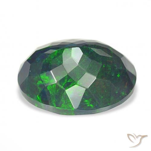 Black Opal Gemstone in 15.1 x 11.7 mm Size for Sale, Black Opal Stone in Multicolor Color