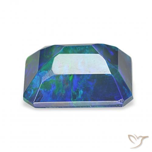 Black Opal Gemstone in 10 x 7.6 mm Size for Sale, Black Opal Stone in Multicolor Color