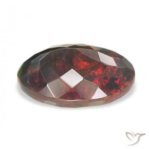 Black Opal Gemstone in 13.1 x 10.1 mm Size for Sale, Black Opal Stone in Multicolor Color