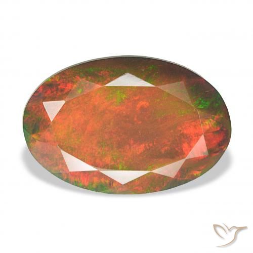 4.04ct Multicolor Black Opal, Oval, Opaque