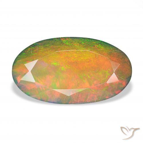 2.66ct Multicolor Black Opal, Oval, Opaque
