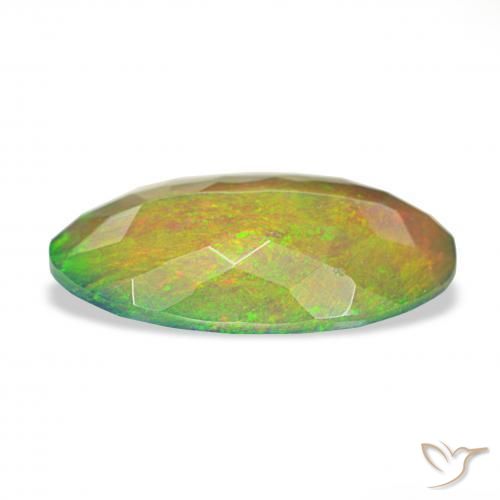Black Opal Gemstone in 15.2 x 8.5 mm Size for Sale, Black Opal Stone in Multicolor Color