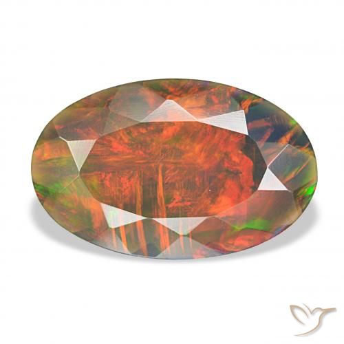 2.75ct Multicolor Black Opal, Oval, Opaque