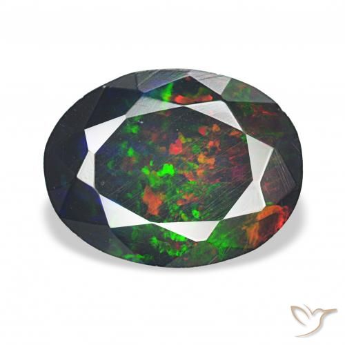 2.11ct Multicolor Black Opal, Oval, Opaque