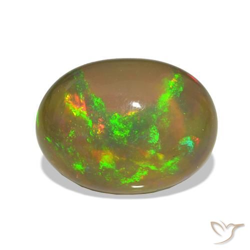 2.54ct Multicolor Black Opal, Oval, Transparent