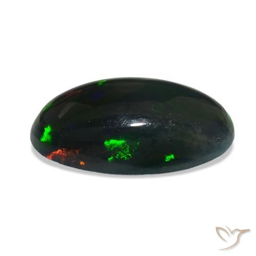 Black Opal Gemstone in 13.7 x 7.5 mm Size for Sale, Black Opal Stone in Multicolor Color
