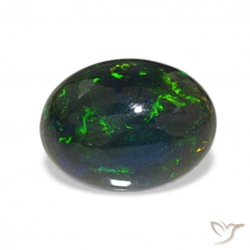2.61ct Multicolor Black Opal, Oval, Opaque