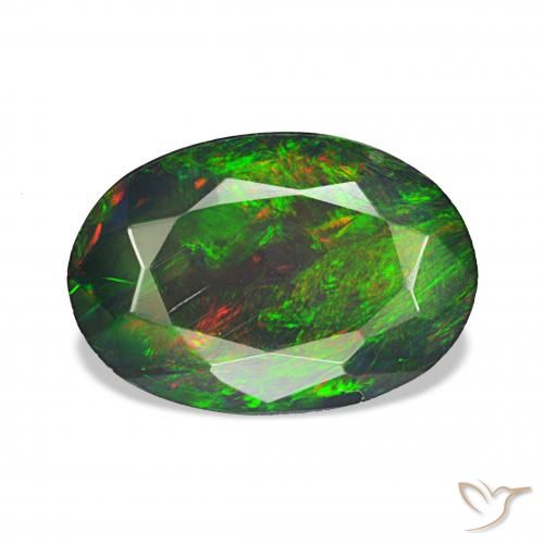 1.48ct Multicolor Black Opal, Oval, Opaque