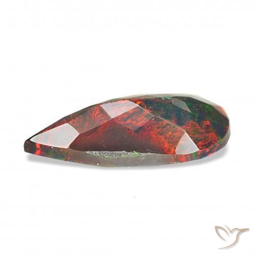 Black Opal Gemstone in 13.6 x 6.3 mm Size for Sale, Black Opal Stone in Multicolor Color