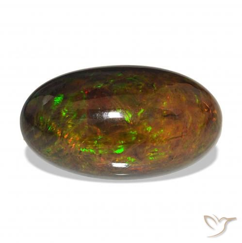 7.51ct Multicolor Black Opal, Oval, Opaque