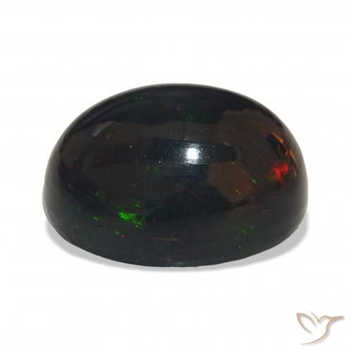 Black Opal Gemstone in 14 x 10 mm (calibrated) Size for Sale, Black Opal Stone in Multicolor Color