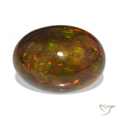 17.49ct Multicolor Black Opal, Oval, Opaque