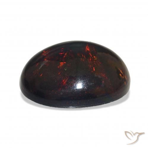 Black Opal Gemstone in 15.2 x 11.7 mm Size for Sale, Black Opal Stone in Multicolor Color