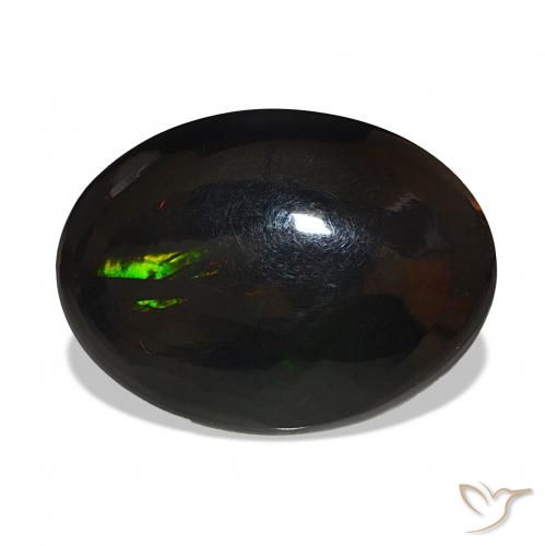 8.91ct Multicolor Black Opal Gemstones, Oval, Opaque