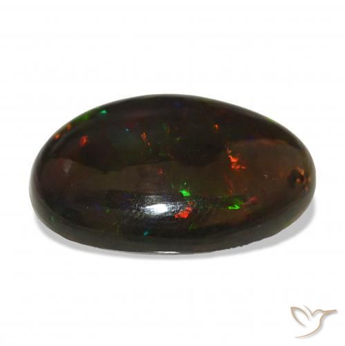 Black Opal Gemstone in 22.8 x 17 mm Size for Sale, Black Opal Stone in Multicolor Color