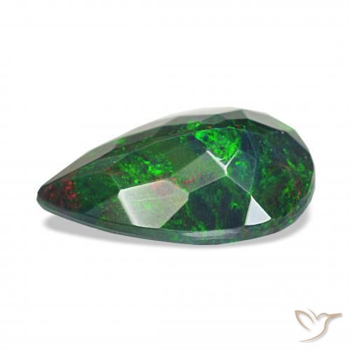 Black Opal Gemstone in 12 x 8 mm (calibrated) Size for Sale, Black Opal Stone in Multicolor Color