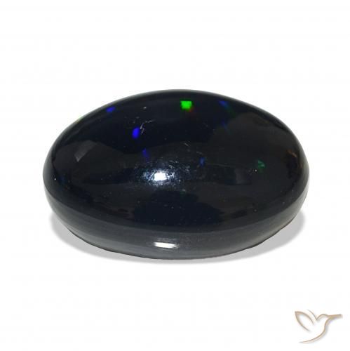 Black Opal Gemstone in 14 x 10 mm (calibrated) Size for Sale, Black Opal Stone in Multicolor Color
