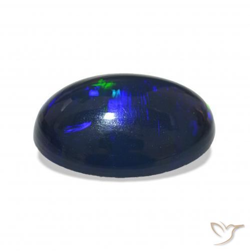 Black Opal Gemstone in 14.7 x 10.6 mm Size for Sale, Black Opal Stone in Multicolor Color