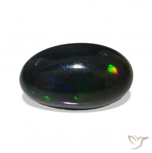 3.00ct Multicolor Black Opal, Oval, Opaque