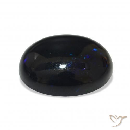 Black Opal Gemstone in 12.6 x 10.2 mm Size for Sale, Black Opal Stone in Multicolor Color