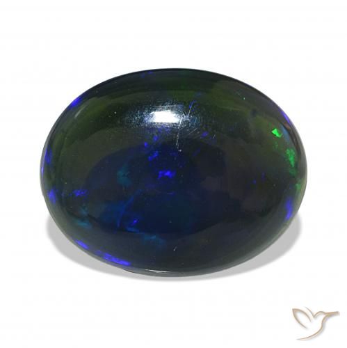 3.18ct Multicolor Black Opal, Oval, Opaque