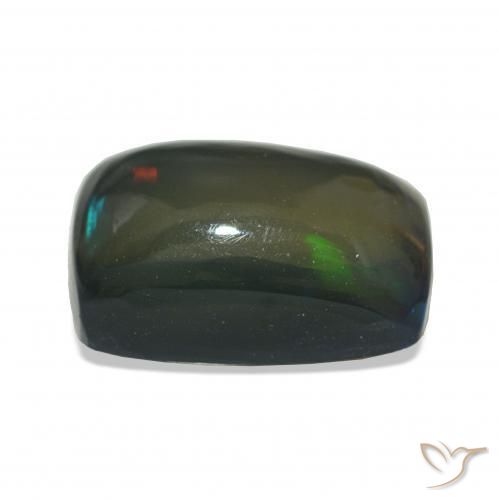 Black Opal Gemstone in 11.9 x 8.3 mm Size for Sale, Black Opal Stone in Multicolor Color