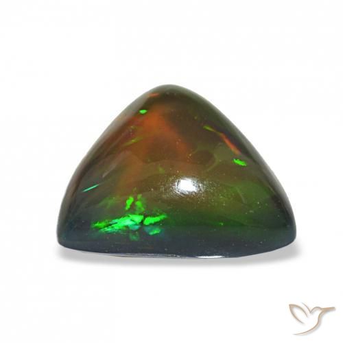 Black Opal Gemstone in 11.9 x 10.9 mm Size for Sale, Black Opal Stone in Multicolor Color