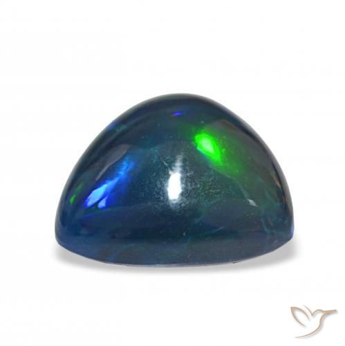 Black Opal Gemstone in 12 x 12 mm (calibrated) Size for Sale, Black Opal Stone in Multicolor Color