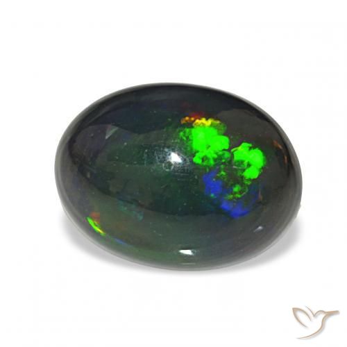 3.56ct Multicolor Black Opal, Oval, Opaque