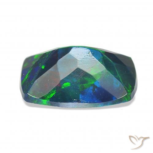 Black Opal Gemstone in 9.3 x 6.7 mm Size for Sale, Black Opal Stone in Multicolor Color