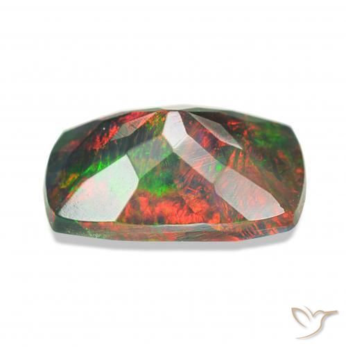 Black Opal Gemstone in 9.6 x 6.5 mm Size for Sale, Black Opal Stone in Multicolor Color