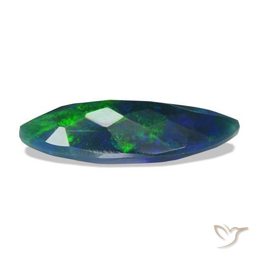 Black Opal Gemstone in 17.2 x 8.2 mm Size for Sale, Black Opal Stone in Multicolor Color