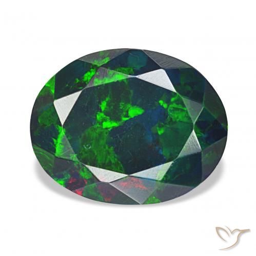 1.76ct Multicolor Black Opal, Oval, Opaque